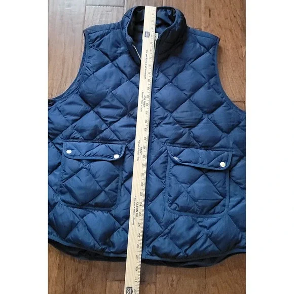 Woolrich Women's Quilted Puffer Down Fill Navy Gold‎ Vest Size XXL/EEG - Picture 6 of 6